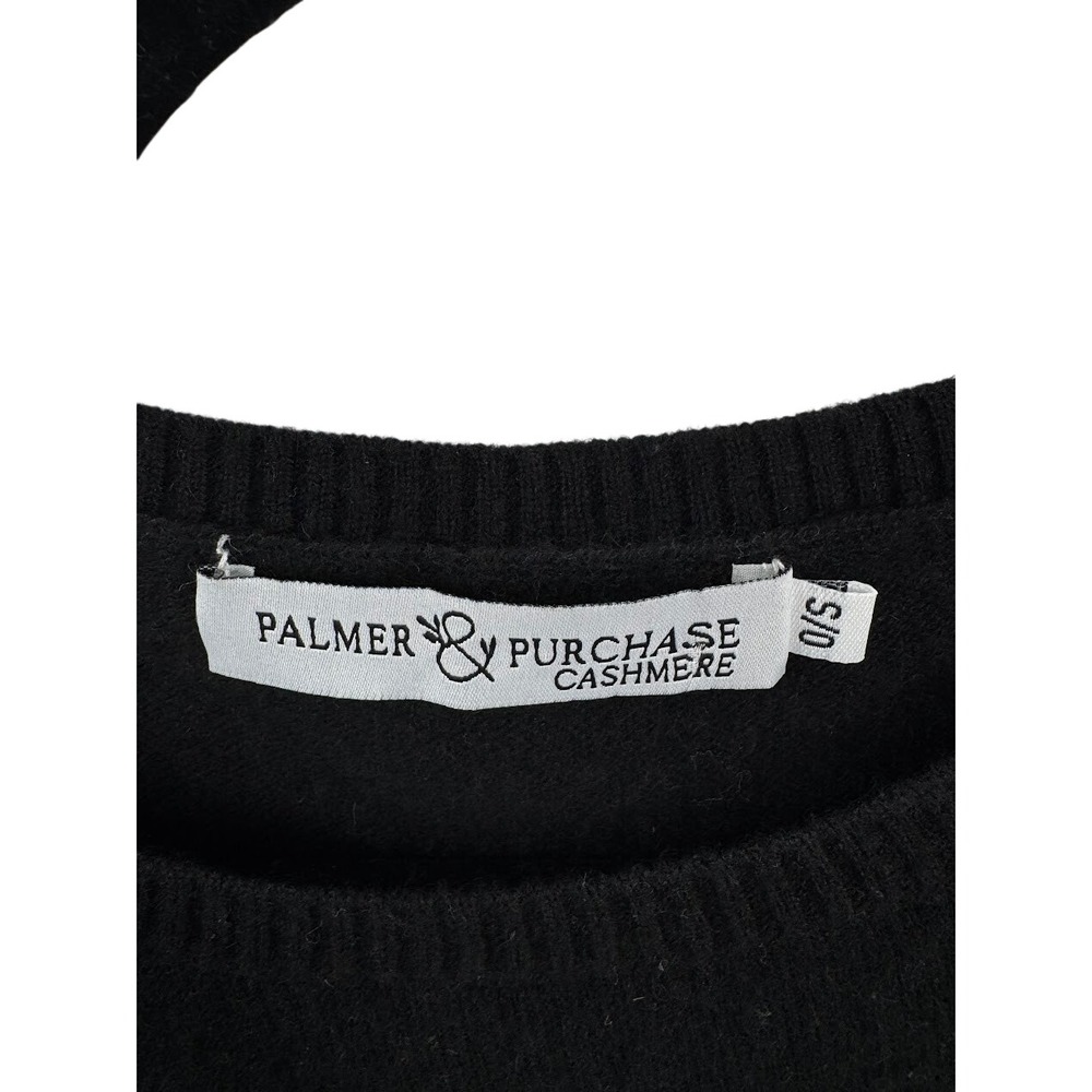 Palmer & Purchase Black 100% Cashmere Batwing Oversized Sweater One Size Womens - Picture 2 of 5